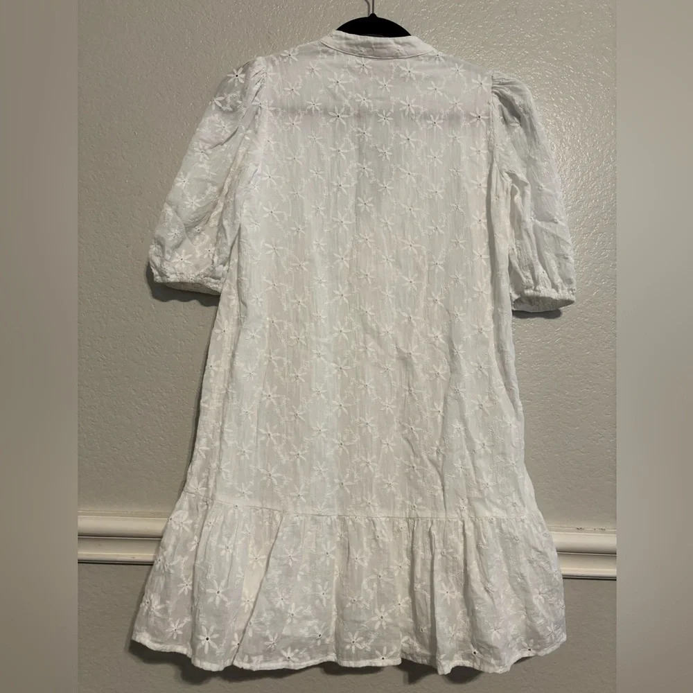 MINKPINK-Revolve White Sadie Broidery Mini Dress size XS